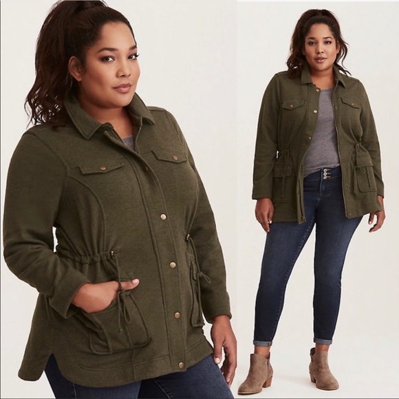 torrid olive green jacket